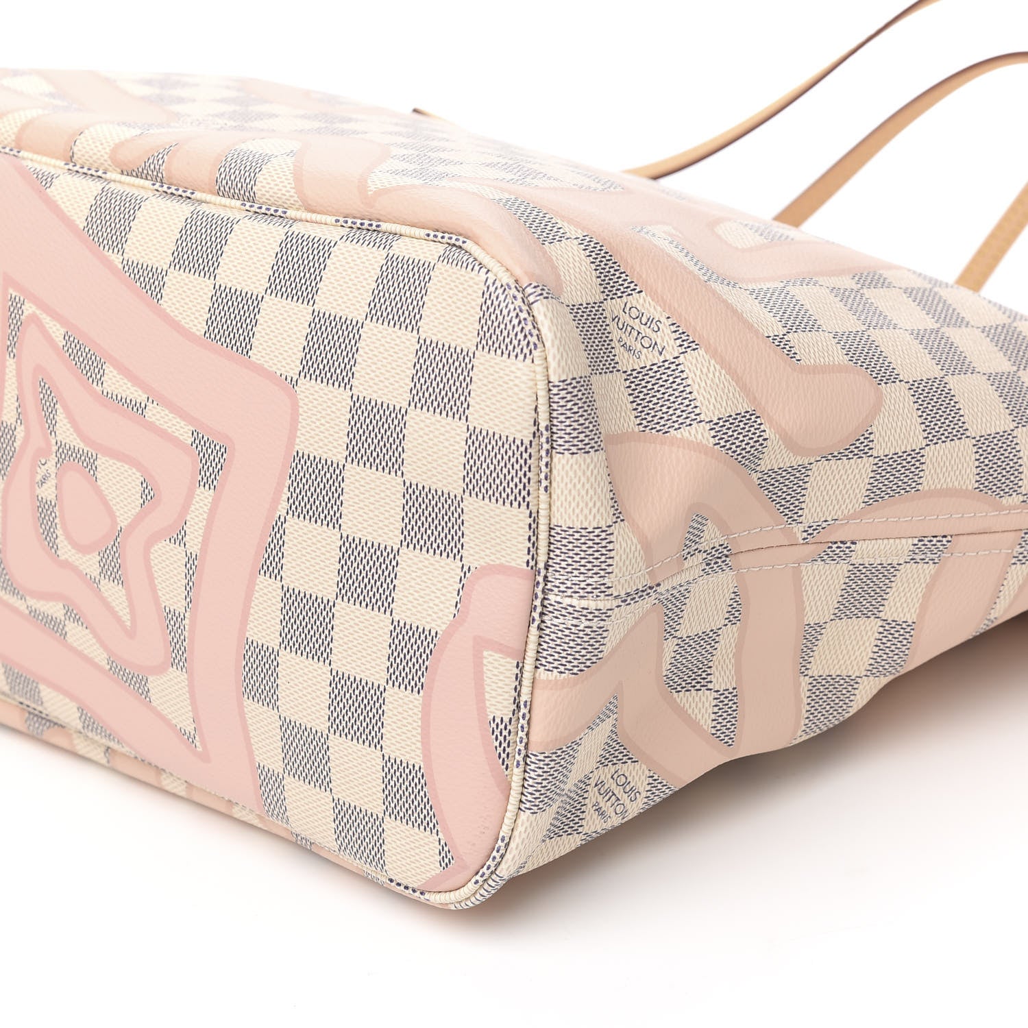 Louis Vuitton Damier Azur Tahitienne Neverfull MM 10 of 11