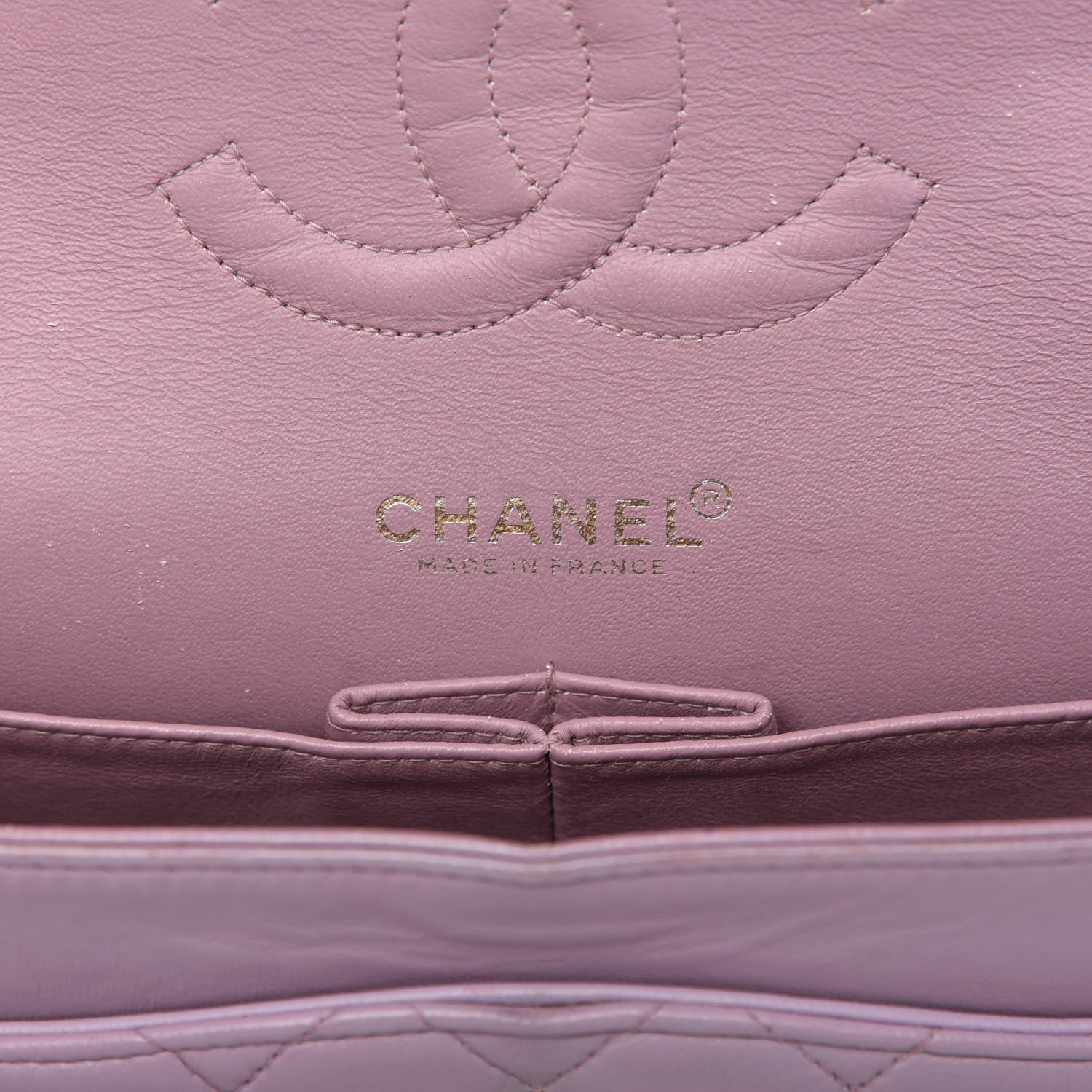 Chanel Lambskin Quilted Medium Double Flap Light Purple 8 of 11
