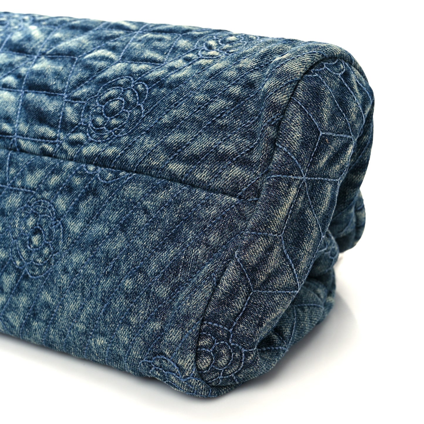 Denim Camellia Embroidered Just Mademoiselle