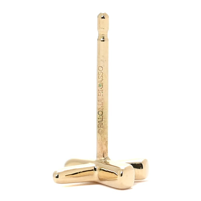 Tiffany 18K Yellow Gold Mini Paloma's Graffiti X Earrings 5 of 5