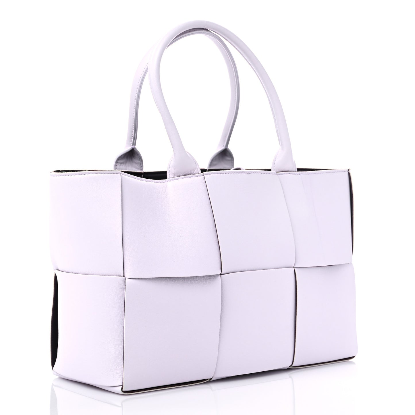 Nappa Maxi Intrecciato Small Arco Tote Mirth Washed Grape