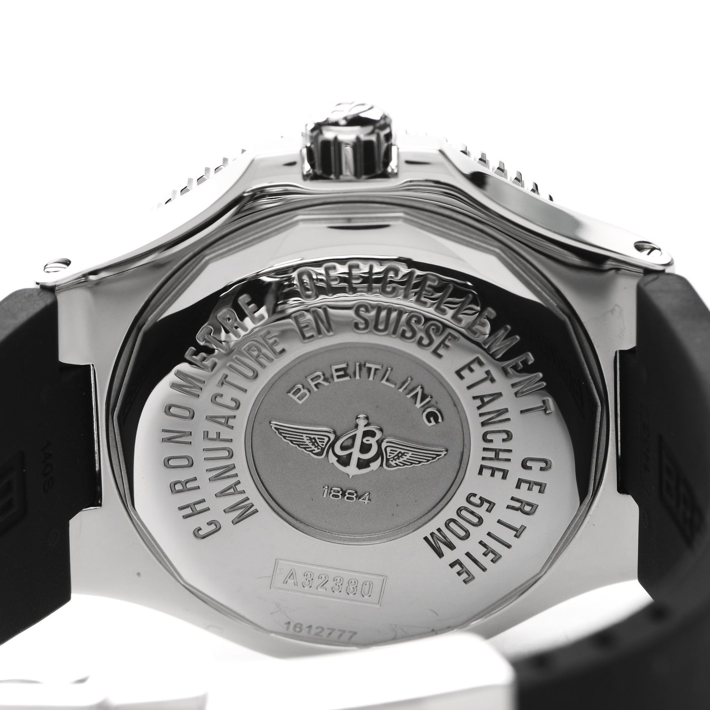Stainless Steel Rubber 42mm SuperOcean GMT Automatic Watch Black A32380