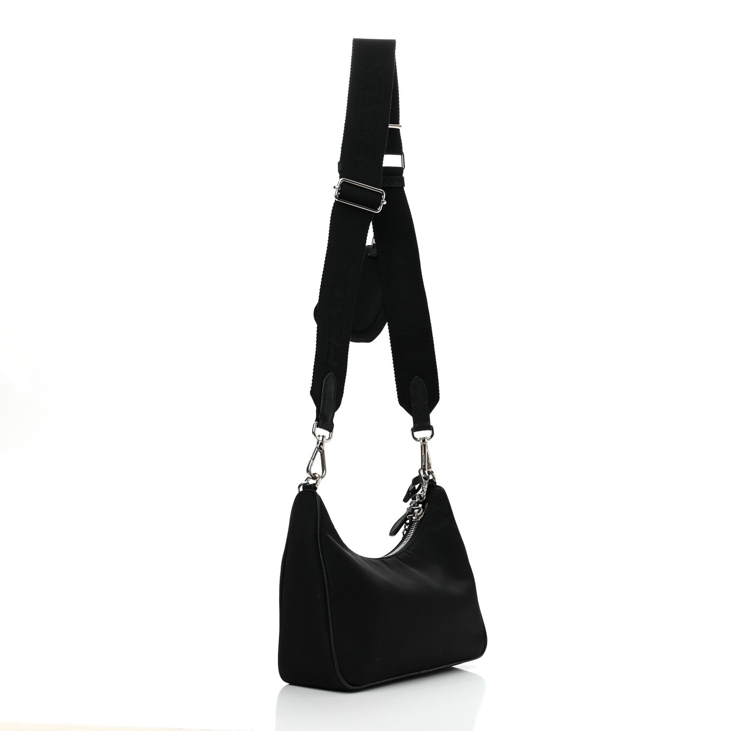 Prada Nylon Re-Edition 2005 Shoulder Bag Black 2 of 11