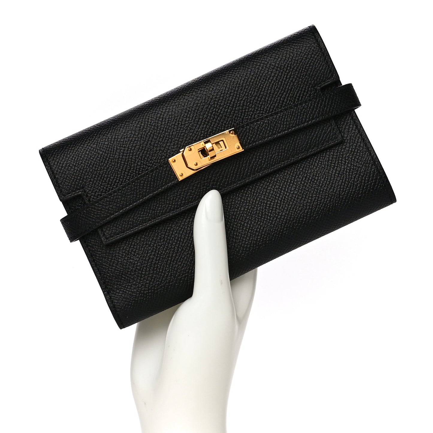 Epsom Medium Kelly Wallet Black