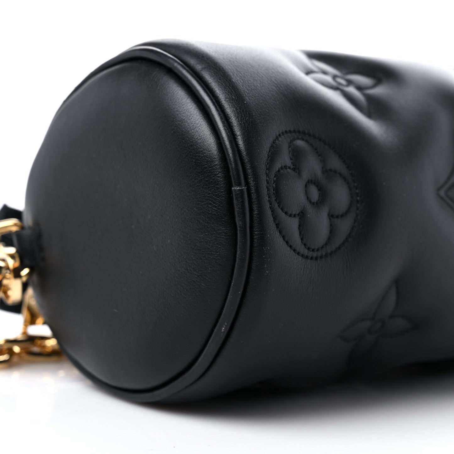 Calfskin Bubblegram Papillon BB Black