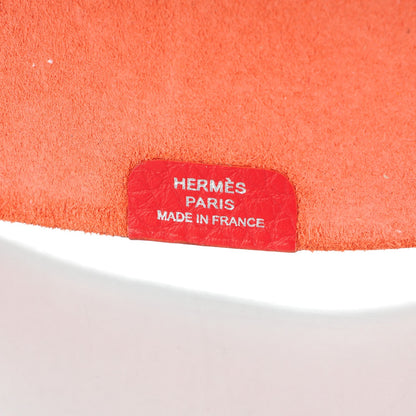 Hermes Togo Ulysse PM Notebook Cover Rouge Casaque 6 of 7