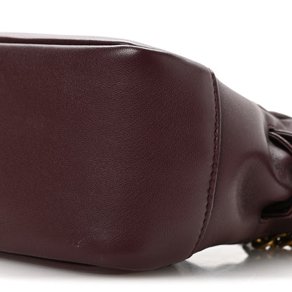 Saint Laurent Lambskin Matelasse Monogram Mini Jamie Shoulder Pouch Bag Rouge Cabernet 10 of 10
