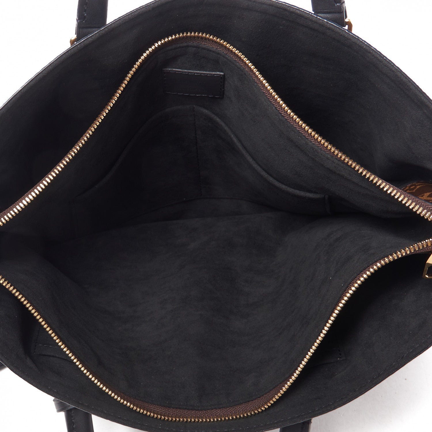 Louis Vuitton Monogram Flower Zipped Tote MM Black 6 of 8