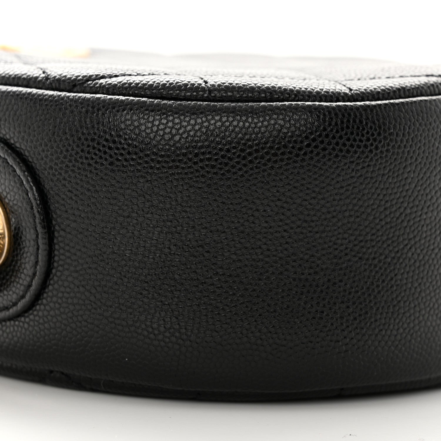 Chanel Caviar Quilted Small Round Bag With Chain Black 9 of 11