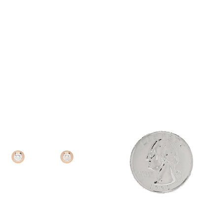 Cartier 18K Pink Gold Diamond MM D'Amour Earrings 2 of 5