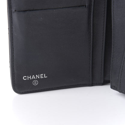 Chanel Patent Calfskin Quilted Yen Wallet Black 8 of 10