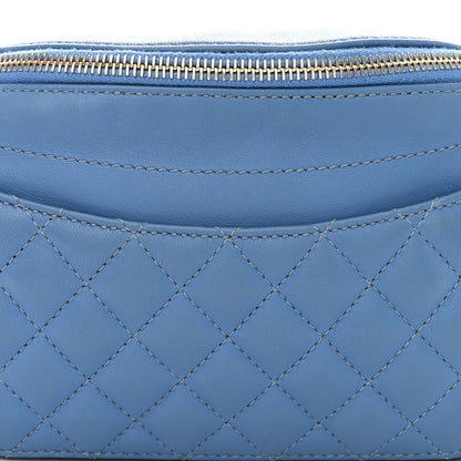 Chanel Lambskin Quilted Bi Waist Bag Fanny Pack Blue 8 of 17