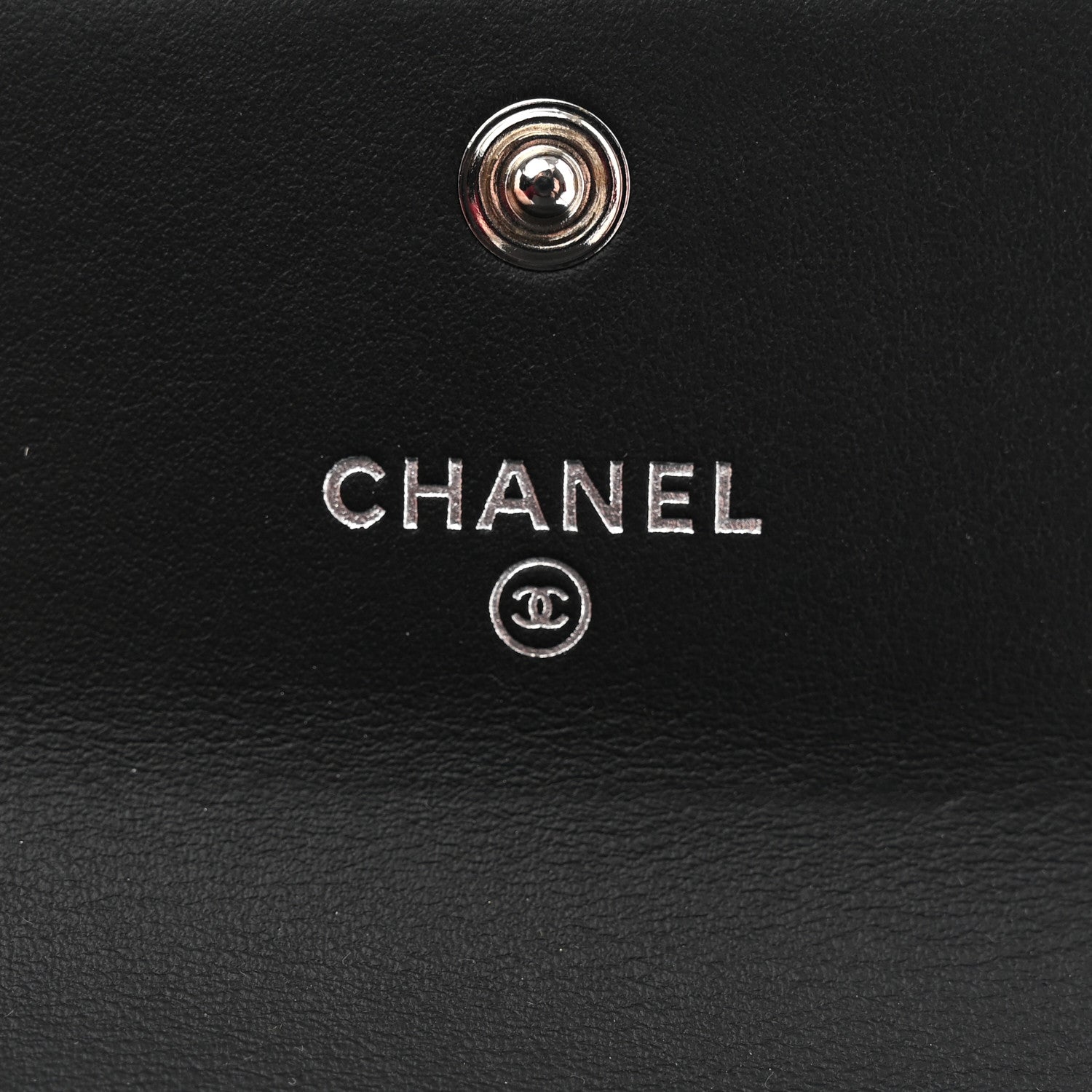 Chanel Caviar Quilted Compact Boy Wallet Black 6 of 8