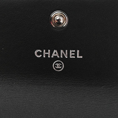 Chanel Caviar Quilted Compact Boy Wallet Black 6 of 8