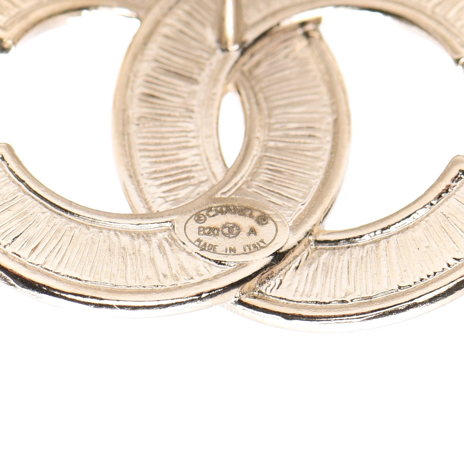 Chanel Crystal Pearl Chain Mania CC Earrings Gold 4 of 5