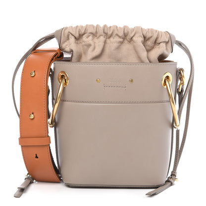 Chloe Smooth Calfskin Mini Roy Bucket Bag Motty Grey 1 of 9