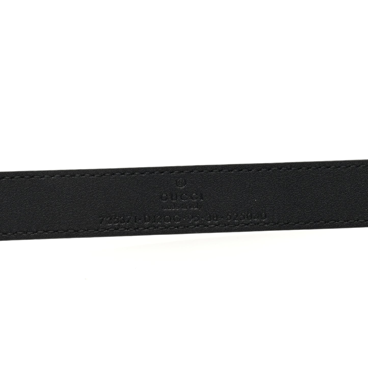 Calfskin Strawberry Buckle Thin Belt 95 38 Black