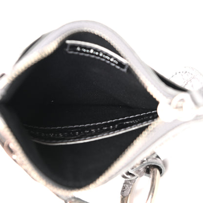 Balenciaga Agneau Le Cagole Clip On Card Mirror Gunmetal 5 of 9
