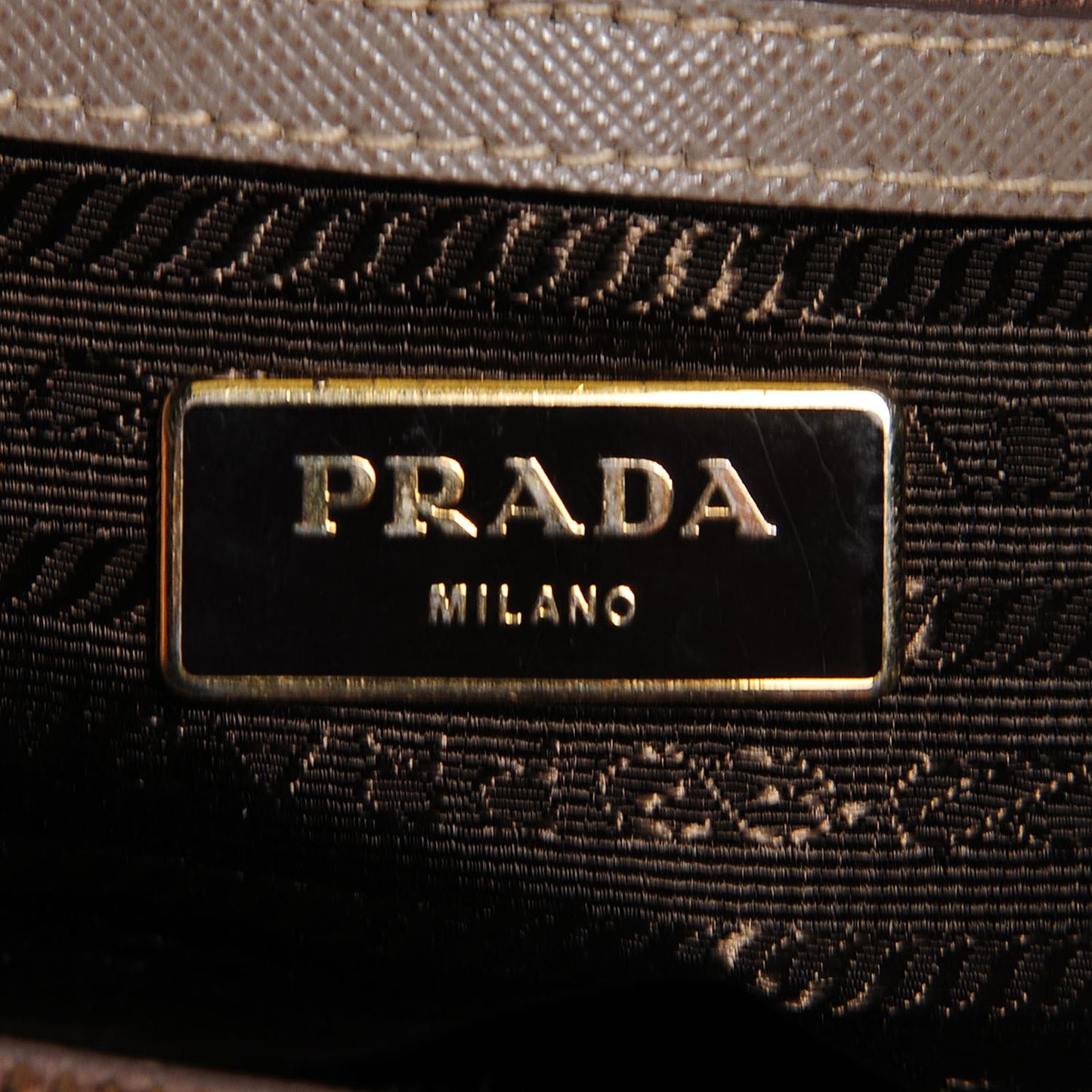 Saffiano Lux Mini Double Zip Tote Argilla