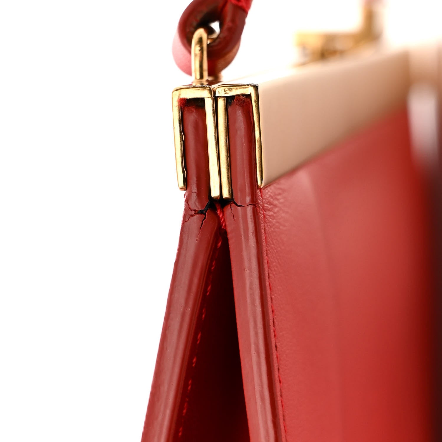 Celine Smooth Calfskin Mini Clasp Bag Red 13 of 15