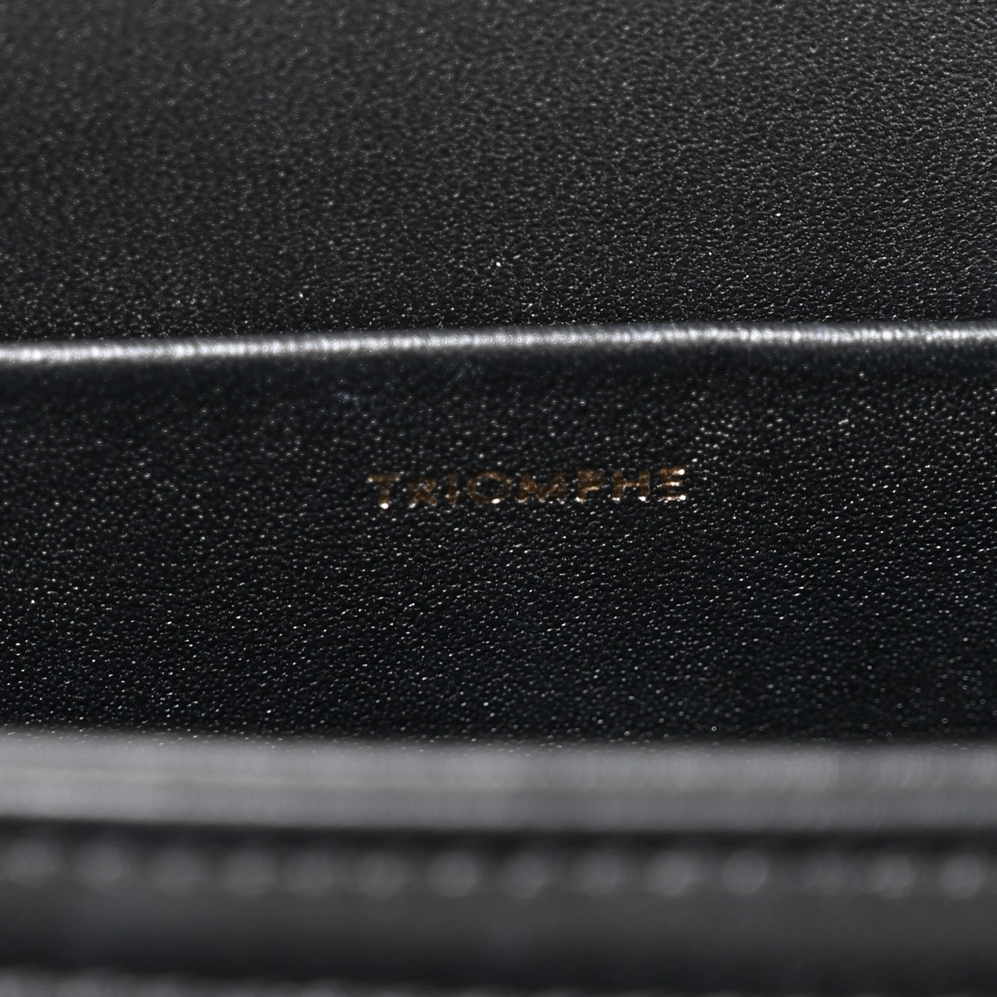 Shiny Calfskin Medium Triomphe Black