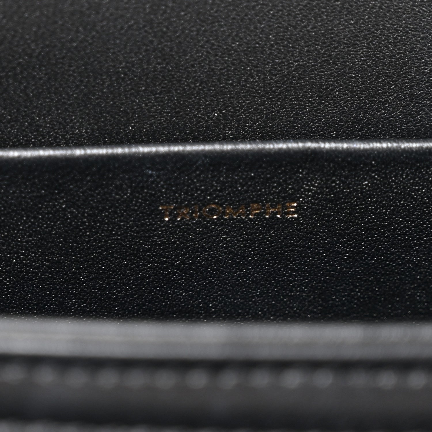 Celine Shiny Calfskin Medium Triomphe Black 6 of 11