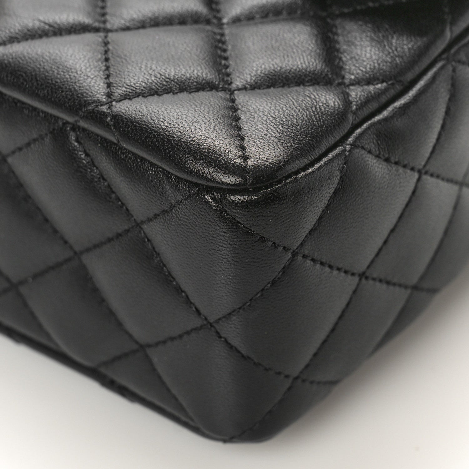 Chanel Lambskin Quilted Small Strass On Top Flap Bag Black 10 of 11