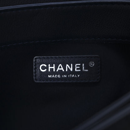 Chanel Calfskin New Medium Boy Reverso Flap Navy 6 of 12