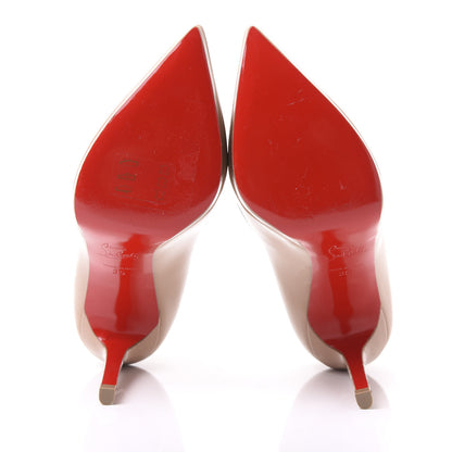 Christian Louboutin Patent Pigalle Plato 100 Pumps 35 Nude 5 of 8