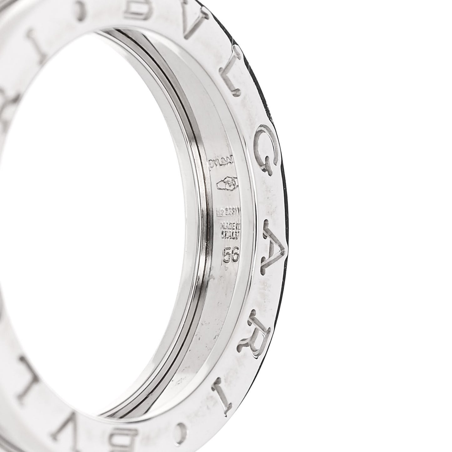18K White Gold B.Zero1 One-Band Ring 56 7.75