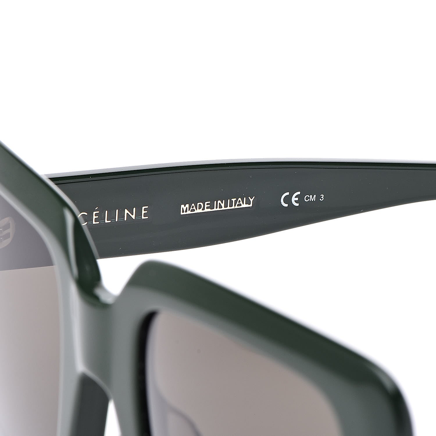 Celine Square Sunglasses CL 41094/S Dark Green 5 of 7