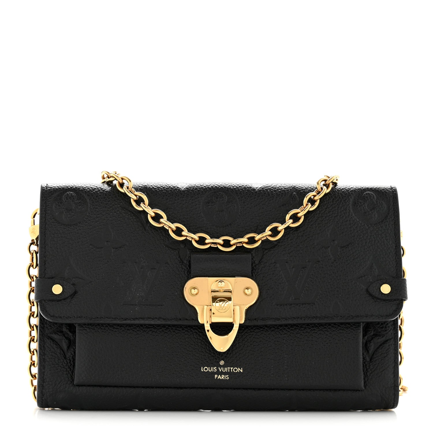Louis Vuitton Empreinte Vavin Chain Wallet Black 1 of 12