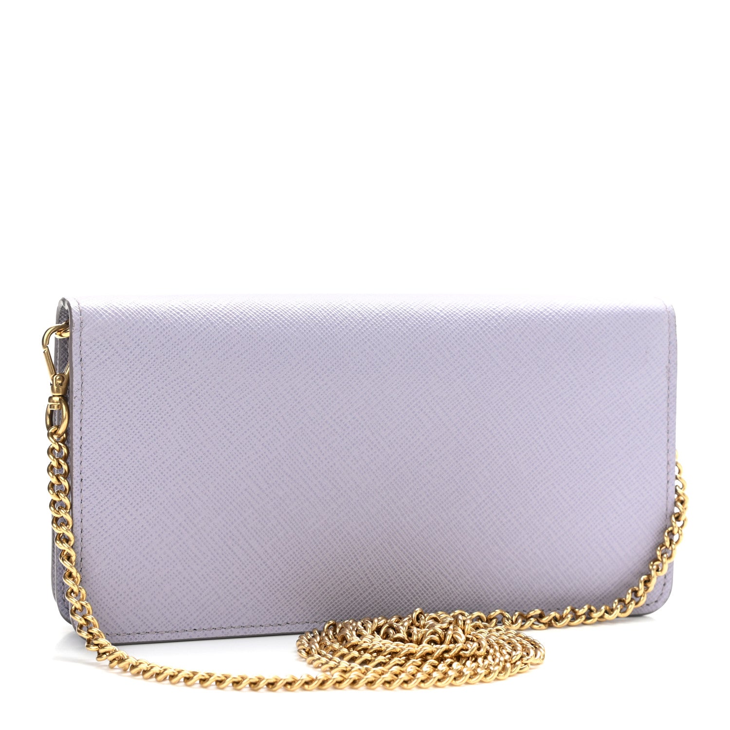 Prada Saffiano Metal Mini Crossbody Bag Glicine 3 of 11