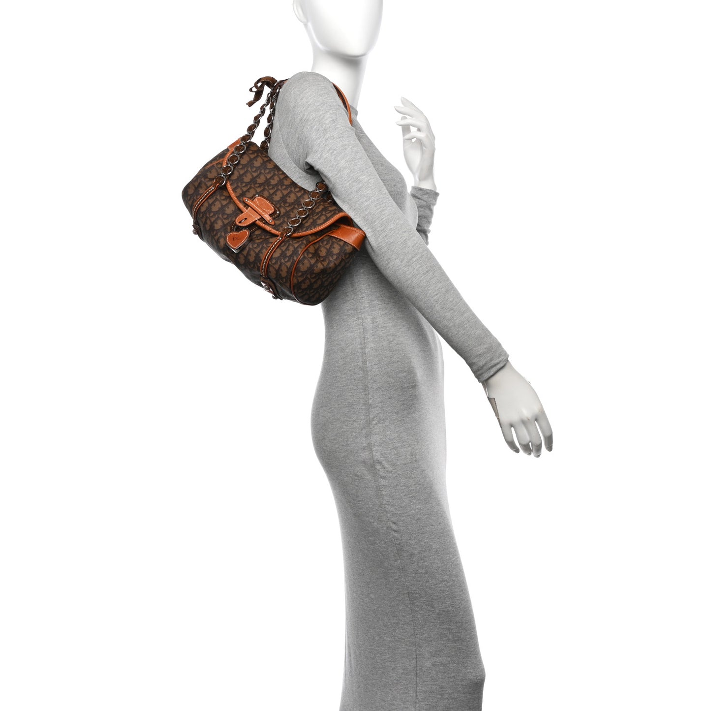 Monogram Romantique Trotter Flap Bag Brown
