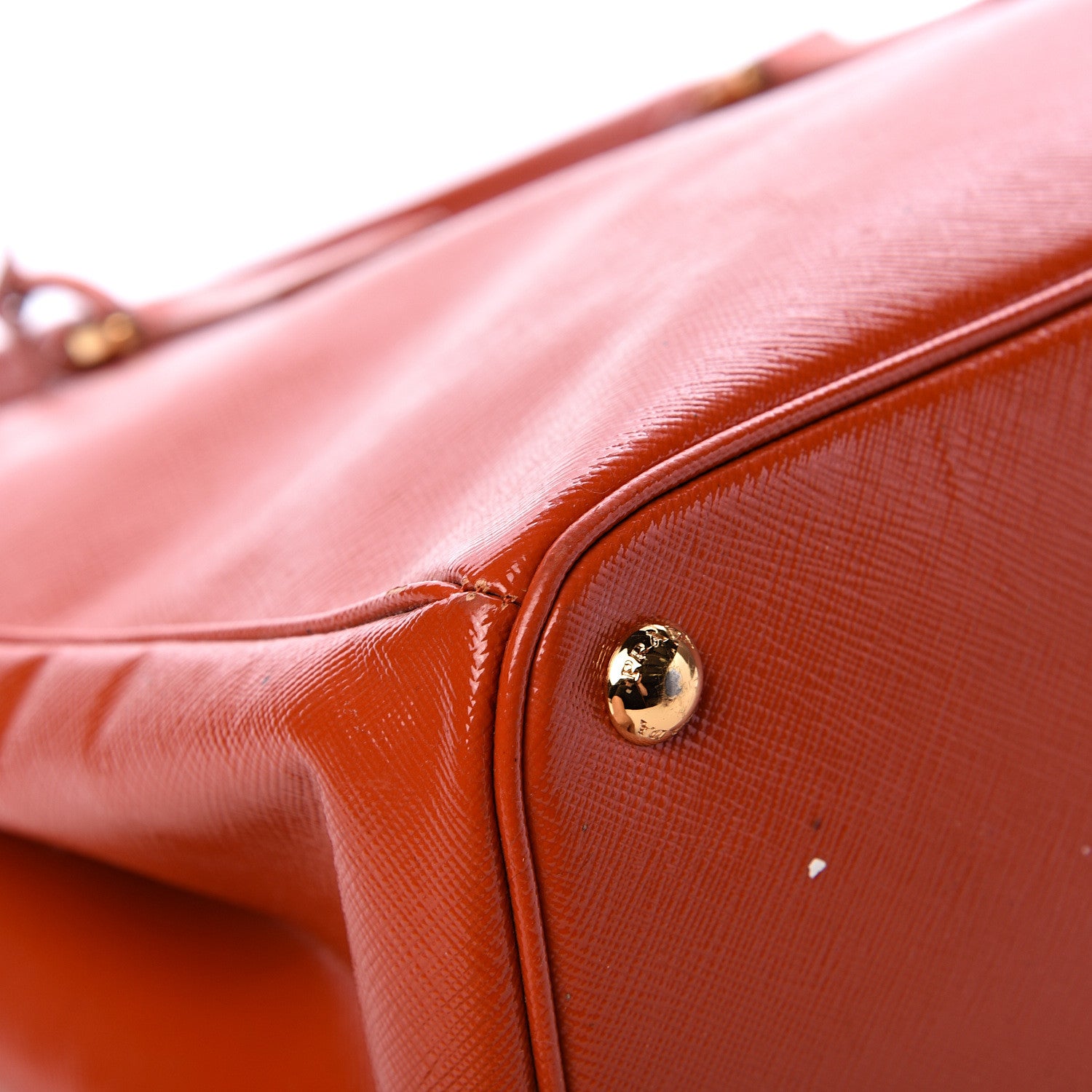 Prada Saffiano Medium Galleria Double Zip Tote Papaya 11 of 26
