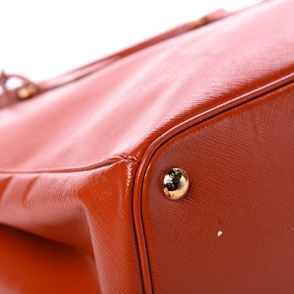 Prada Saffiano Medium Galleria Double Zip Tote Papaya 11 of 26