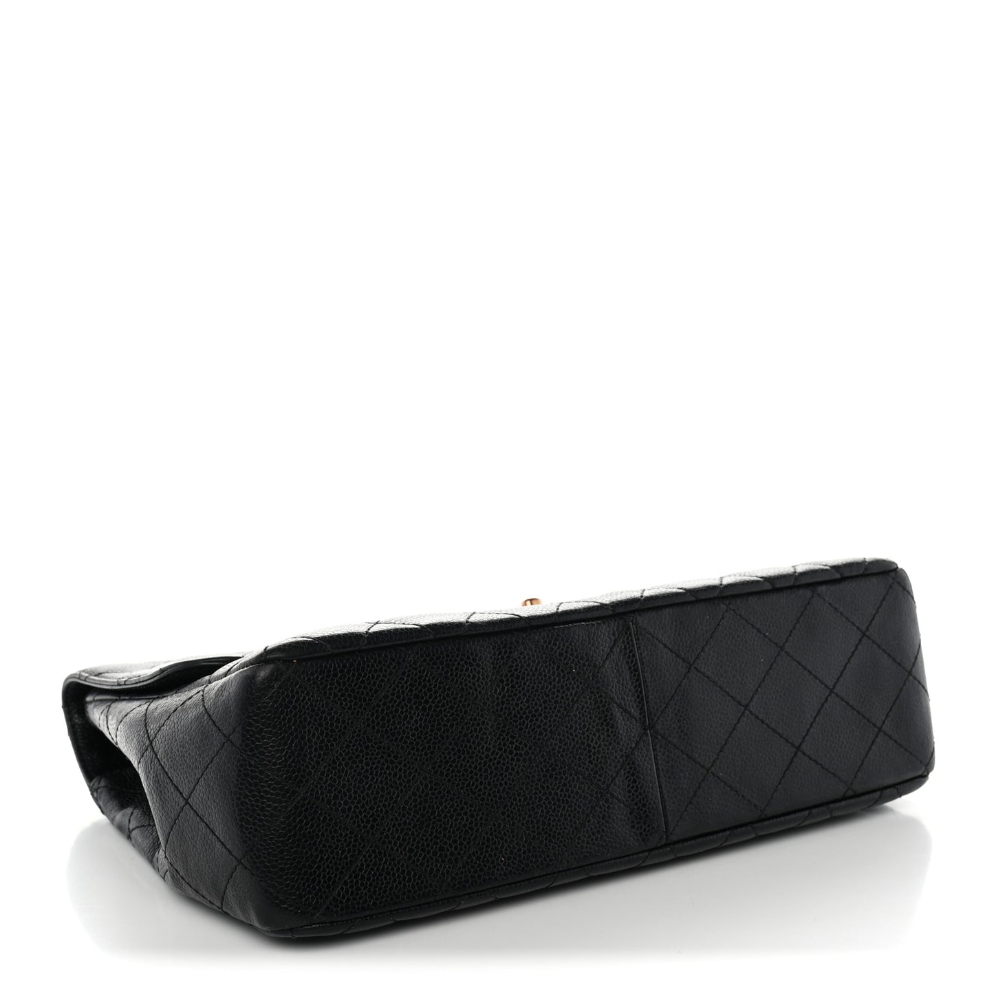 Caviar Quilted Jumbo Single Flap Black