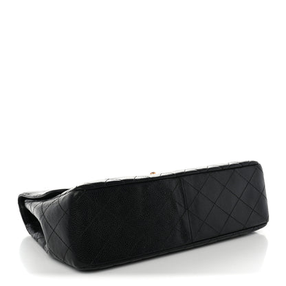 Chanel Caviar Quilted Jumbo Single Flap Black 4 of 14
