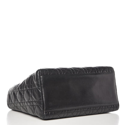 Christian Dior Lambskin Cannage Medium Lady Dior Black 5 of 12