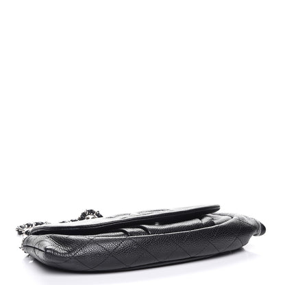 Chanel Caviar Half Moon Wallet On Chain WOC Black 4 of 8