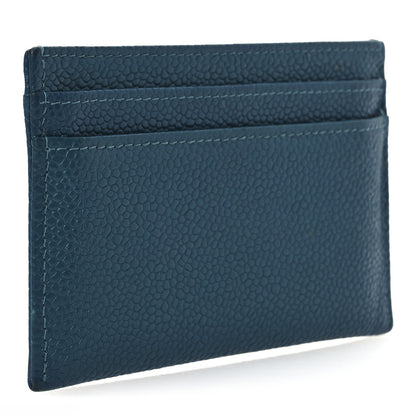 Chanel Caviar Timeless CC Card Holder Wallet Blue 3 of 13