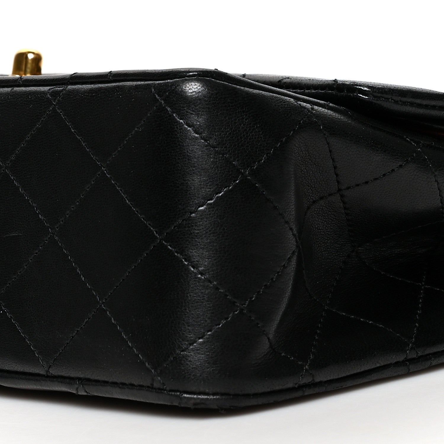 Chanel Lambskin Quilted Medium Double Flap Black 10 of 10