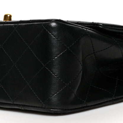 Chanel Lambskin Quilted Medium Double Flap Black 10 of 10