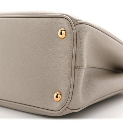 Prada Saffiano Lux Small Galleria Double Zip Tote Pomice 9 of 10