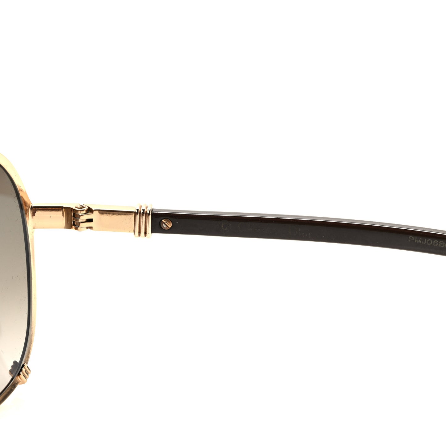Metal Chicago 2 Aviator Sunglasses Black Gold