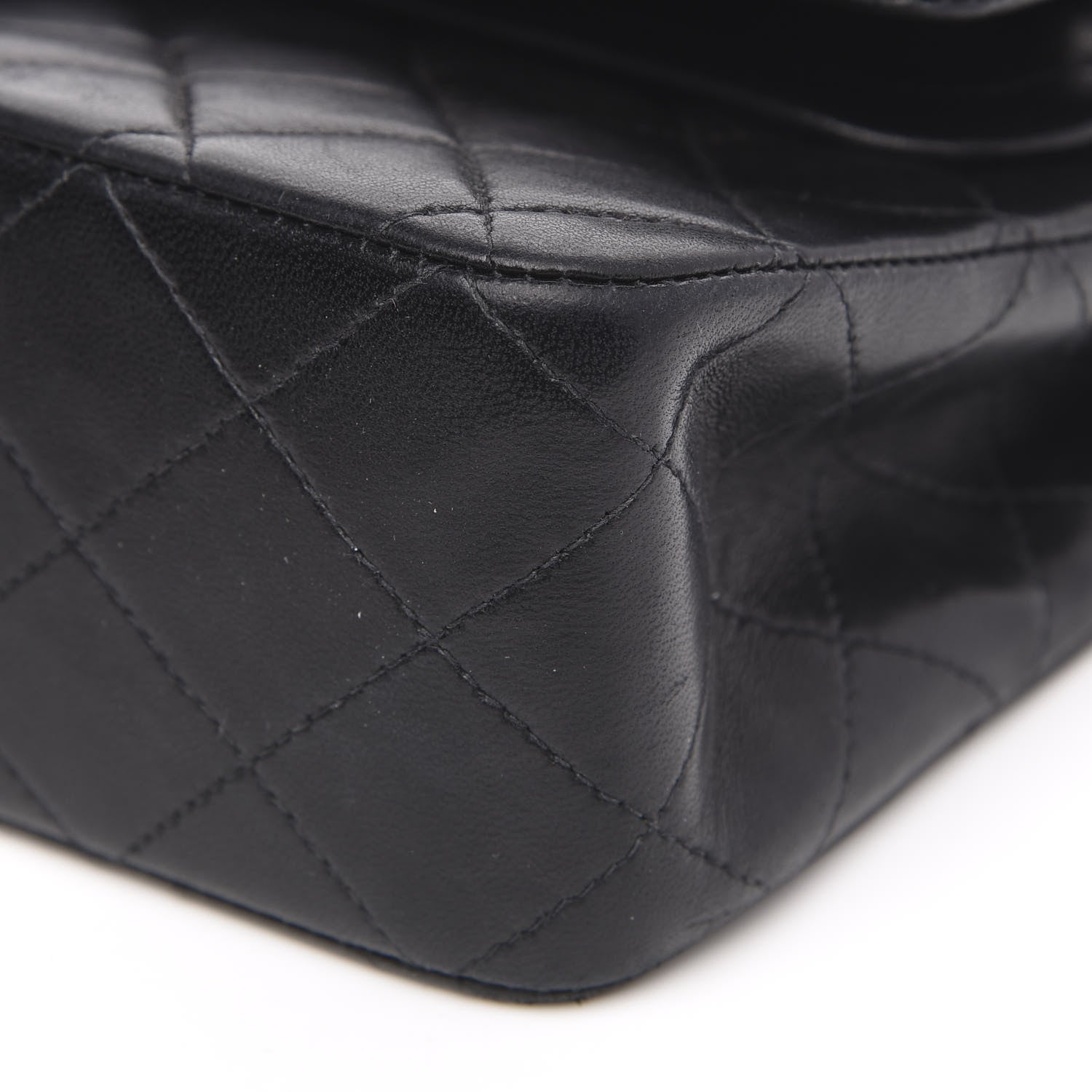 Chanel Lambskin Quilted Medium Double Flap Black 9 of 15