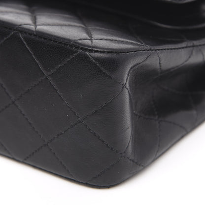Chanel Lambskin Quilted Medium Double Flap Black 9 of 15