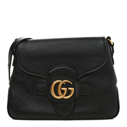 Gucci New Sakai Calfskin Lux Small Dahlia Messenger Shoulder Bag Black 1 of 9