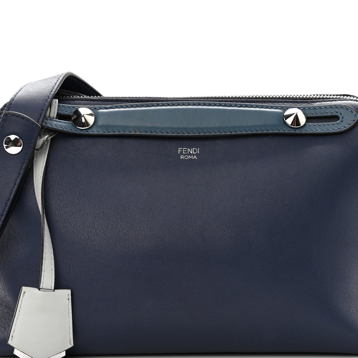Vitello Dolce 4 Color Medium By The Way Boston Bag Blueberry Perla Multicolor