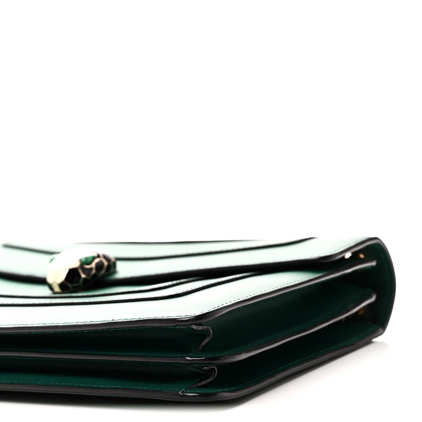Calfskin Serpenti Forever Shoulder Bag Emerald Green